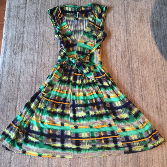 Plenty by Tracy Reese Aven green print dress - Picture 2 of 3